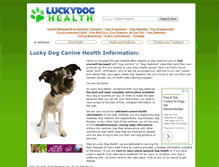 Tablet Screenshot of luckydoghealth.com